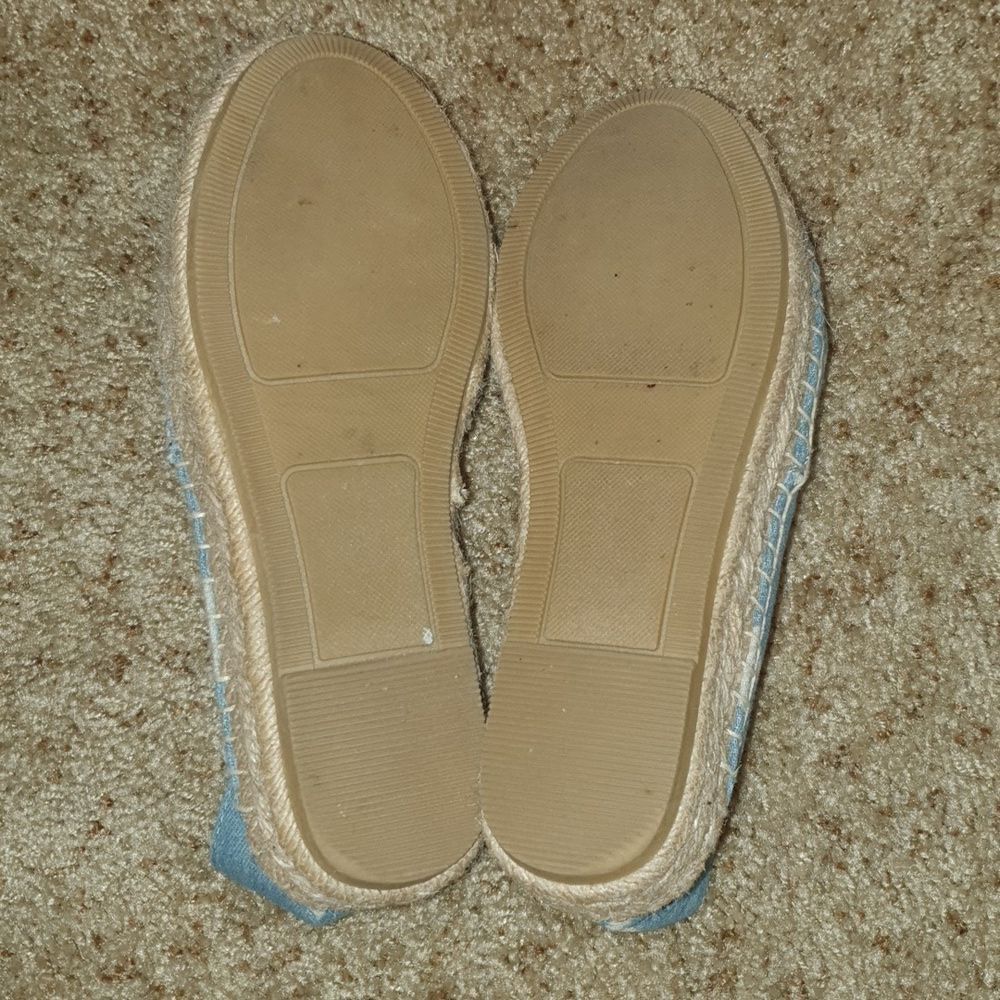 Steve Madden Talen Denim Star Espadrilles Sz 6.5 View 6
